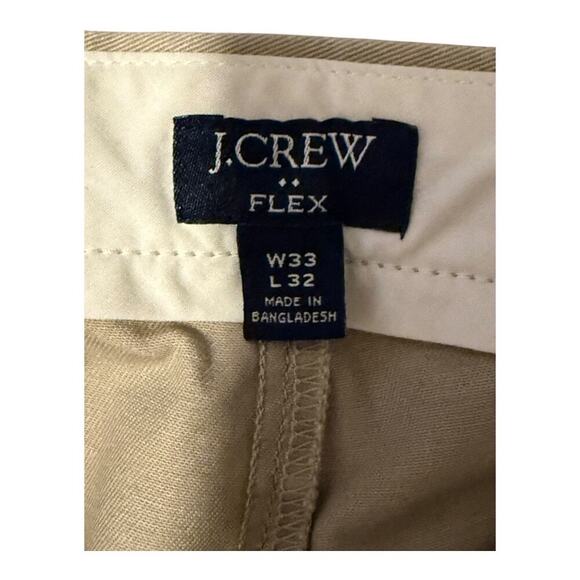 NEW J. Crew Men’s Size 33X32 Khaki Slim-fit flex chino pant NWT - Picture 5 of 8